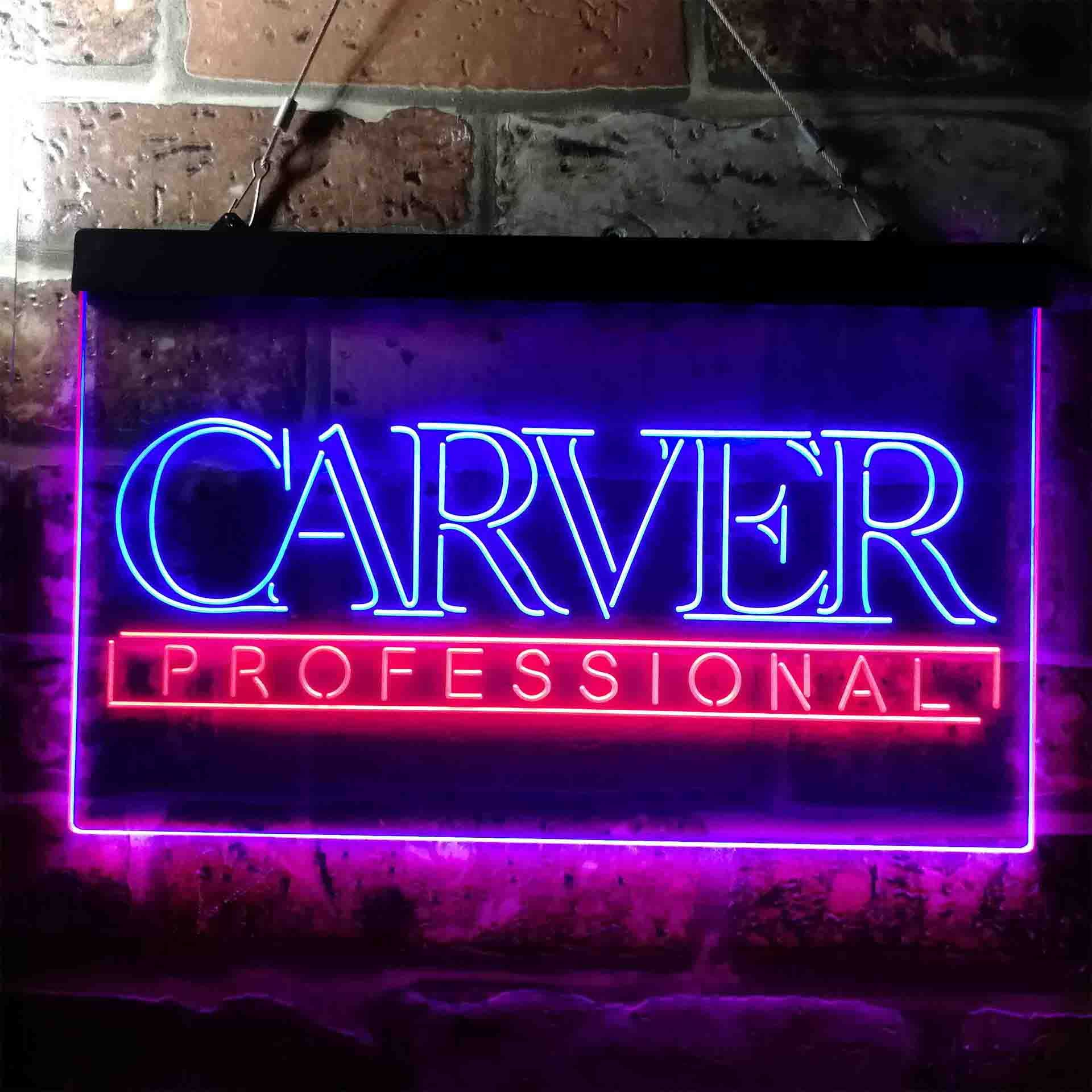 Carver Professional Dual LED Neon Light Sign